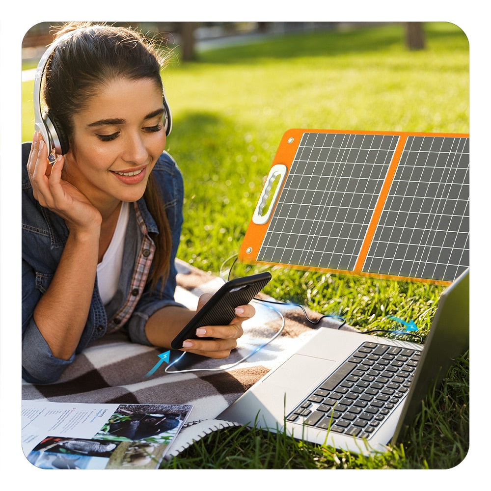 60W Foldable Solar Panel - ZestyEV
